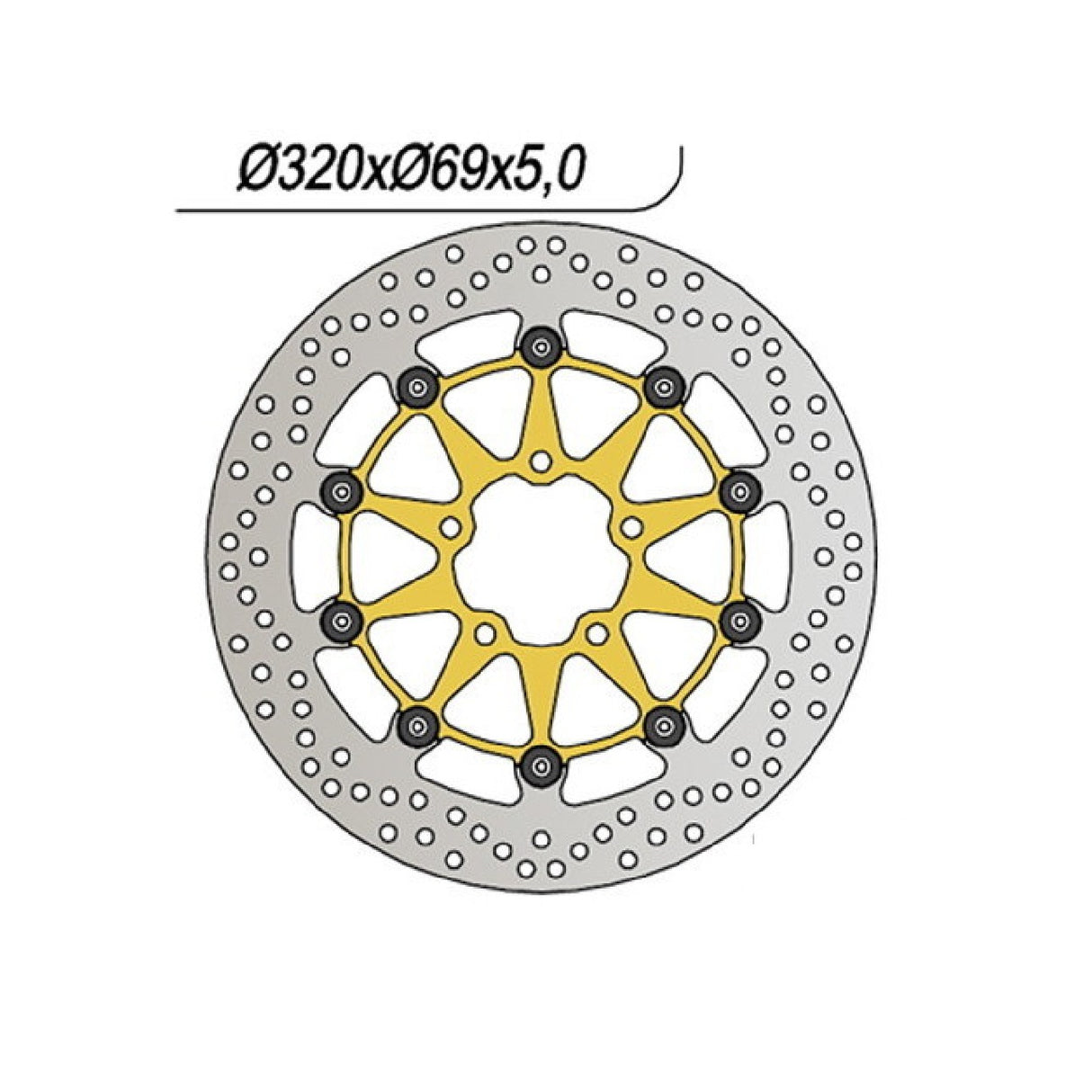 NG 458 Disco Freno SUZUKI GSX R (K1/K2/K3) 600 CC 01/03