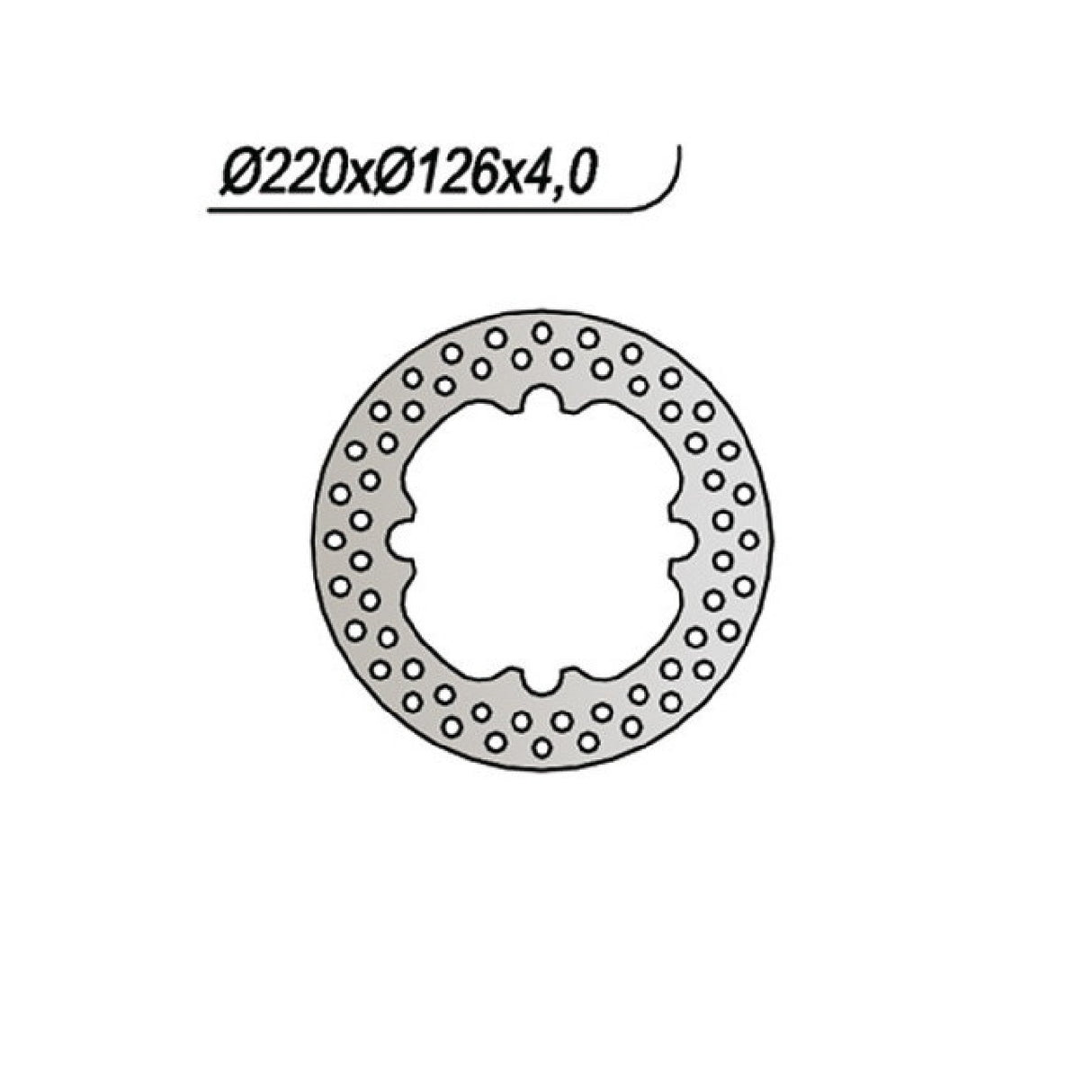 NG 464 Disco Freno HUSQVARNA CR 125 CC 02/05