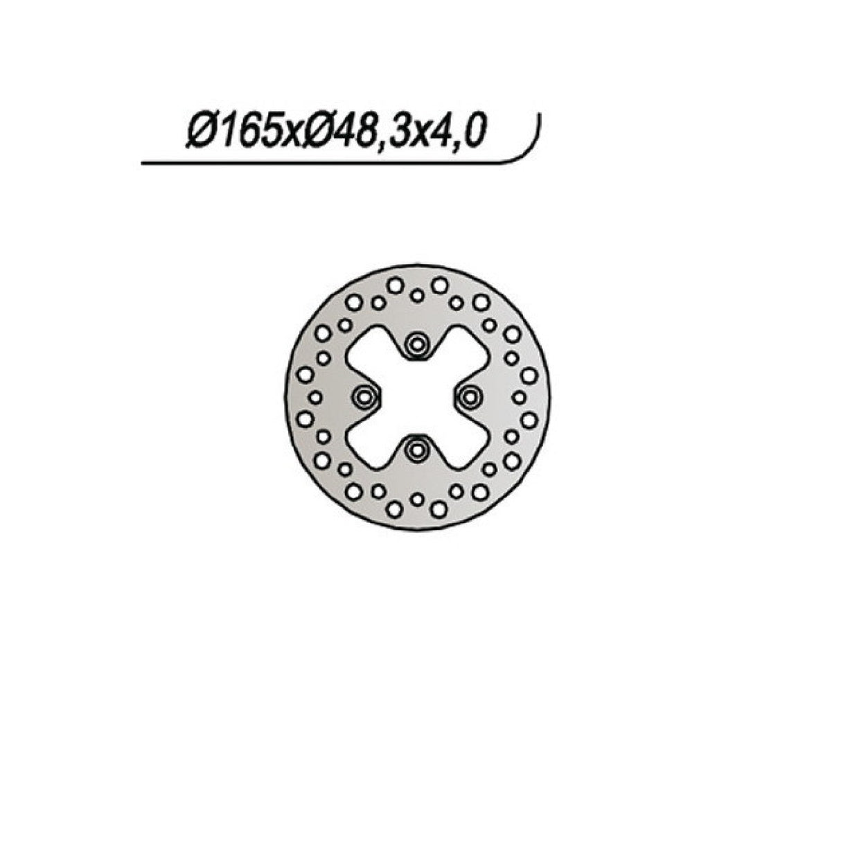 NG 608 Disco Freno BOMBARDIER-CAN AM DS, DS Baja, DS X 650 CC 01
