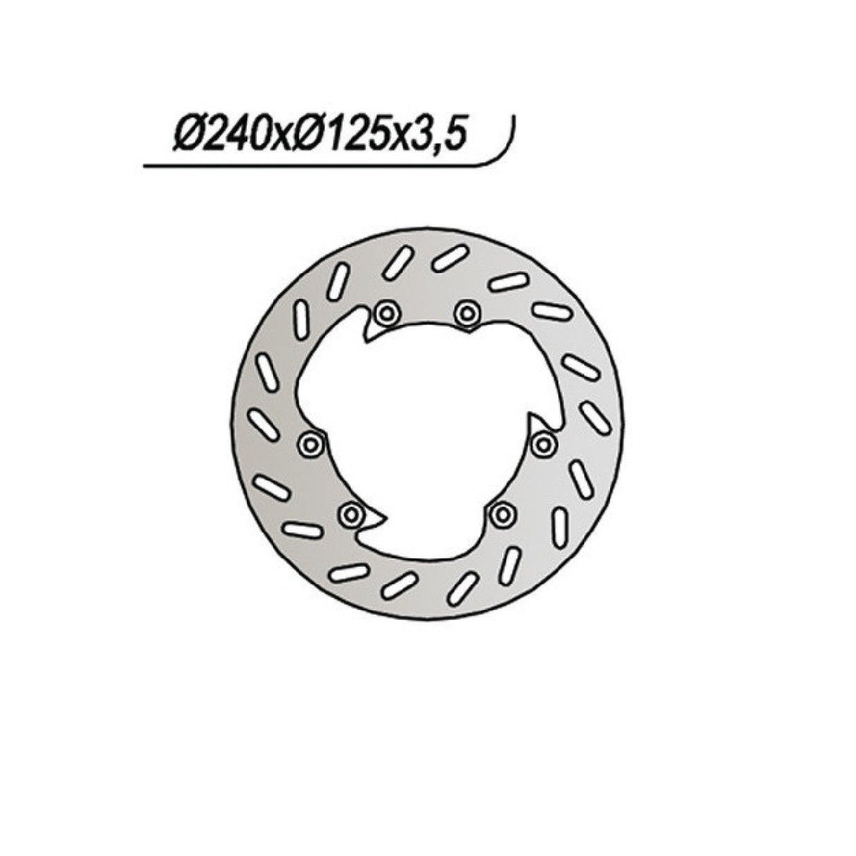 Disco de freno NG 659618 DERBI