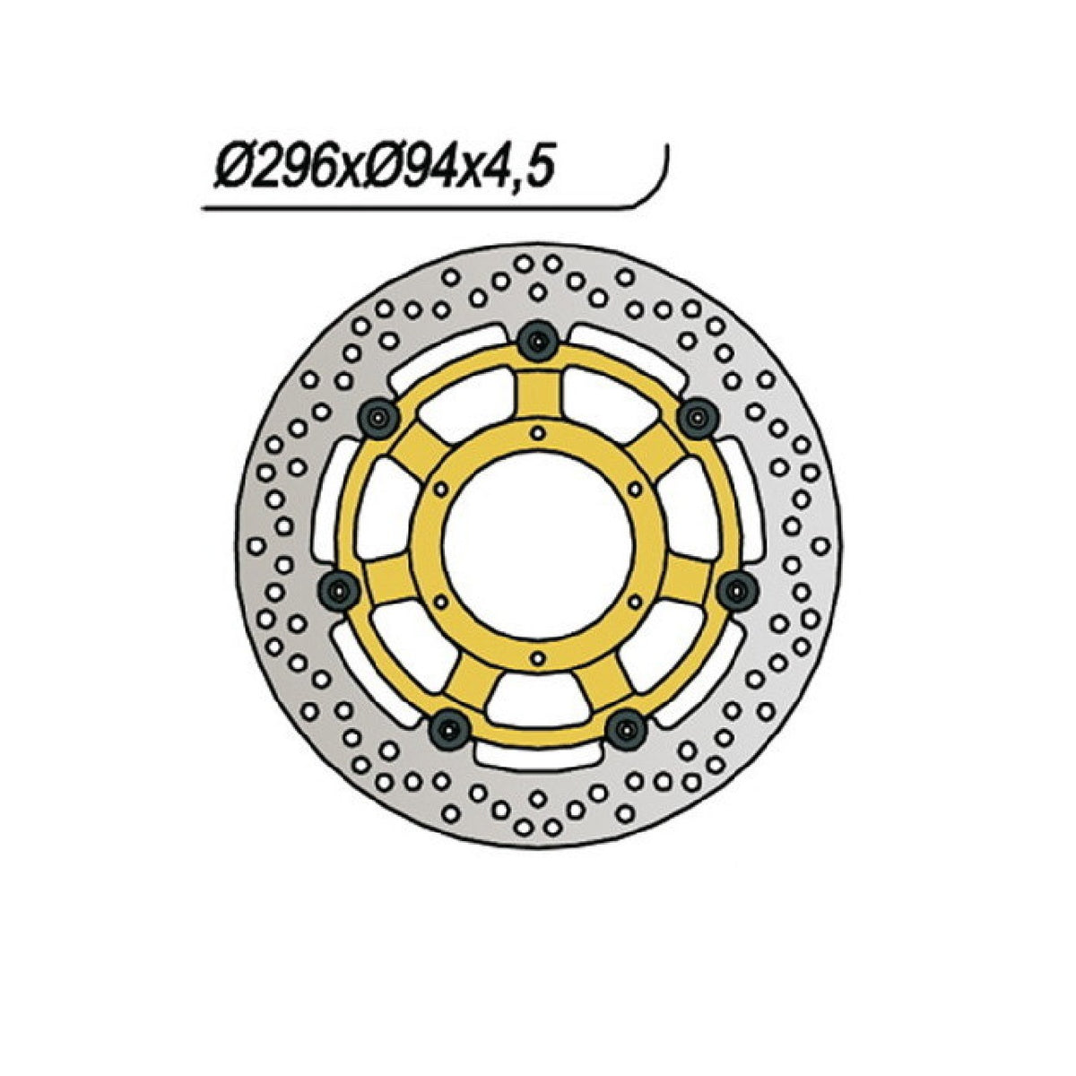 Disco de freno NG 643 HONDA CBR F (1/2/3/4/5/6) (PC35E/PC35F) 600 CC 04