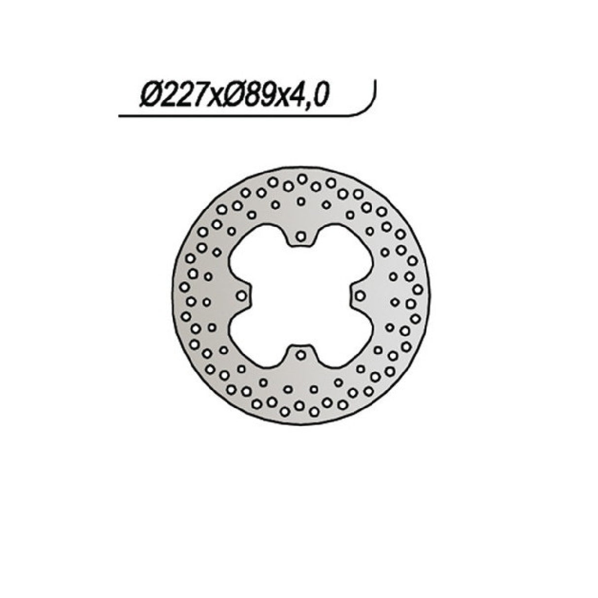 NG 652 Disco de Freno POLARIS 2X4 250 CC 90