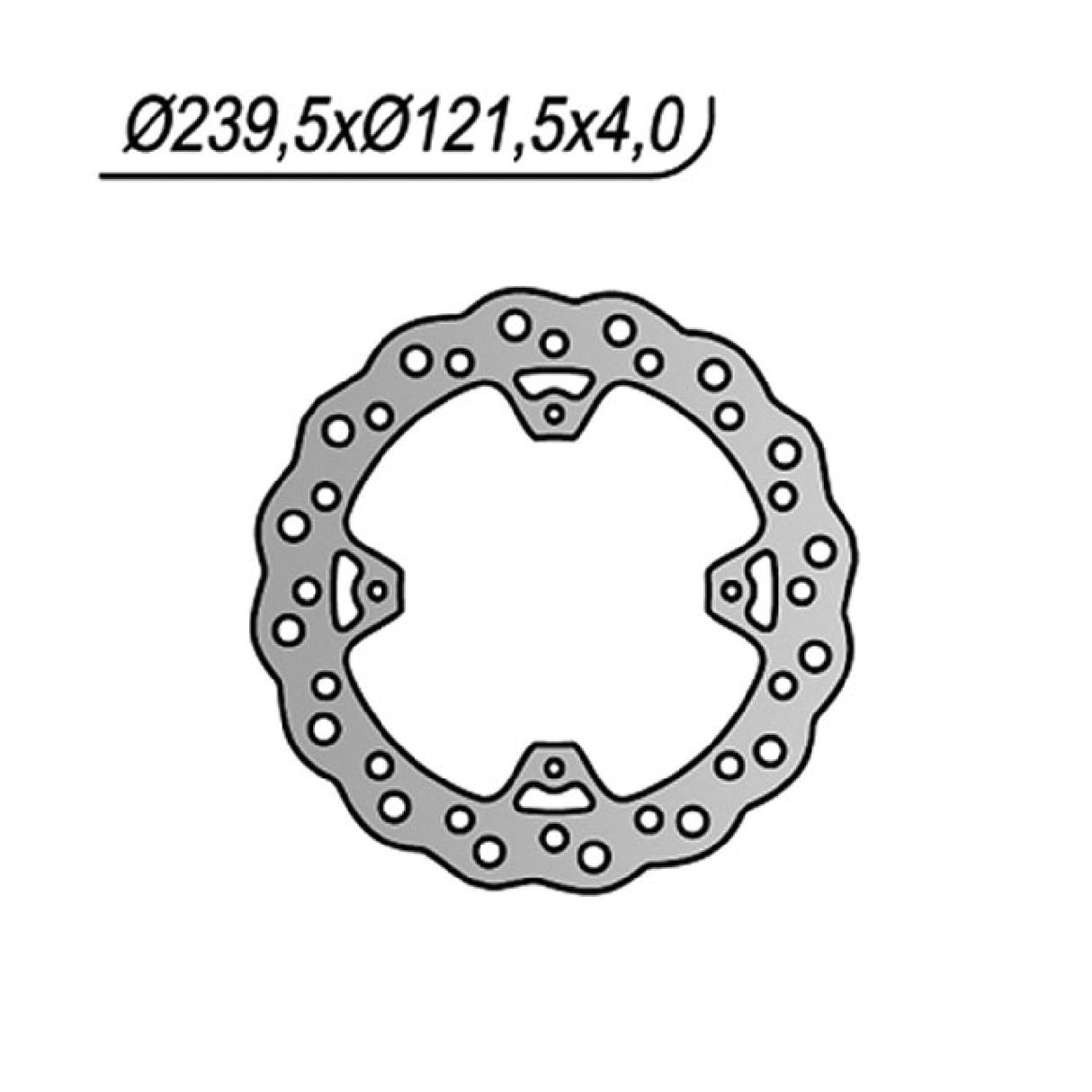 NG 654X Disco Freno HM CRE F 4T (Honda) 250 CC 04/08