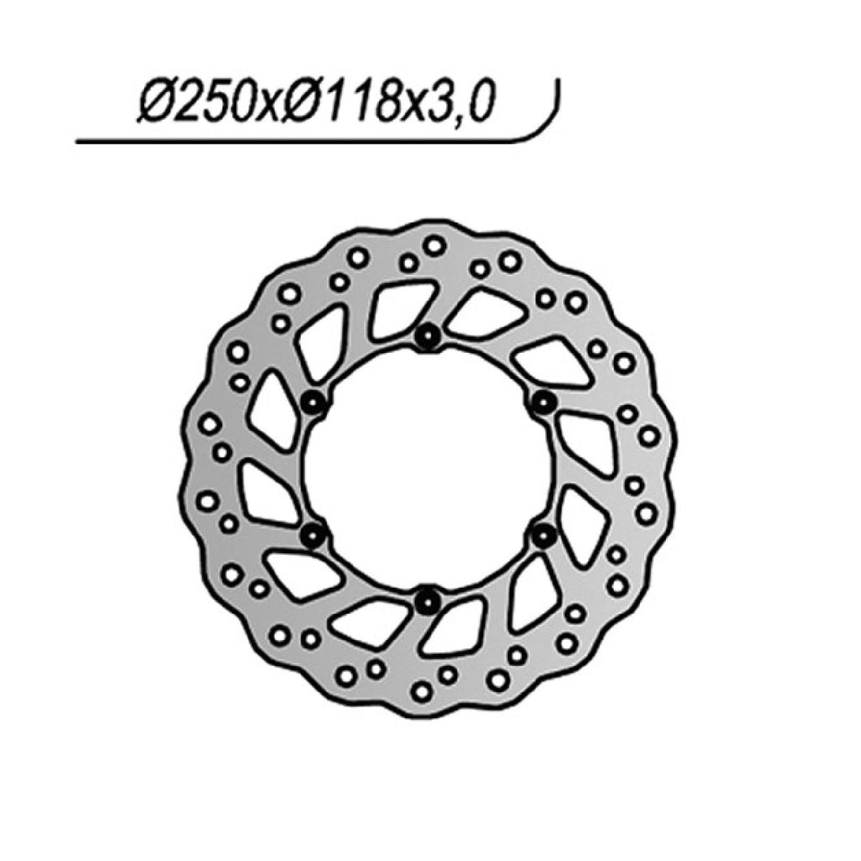 NG 675X Disco Freno SUZUKI DR SM 125 CC 09/13