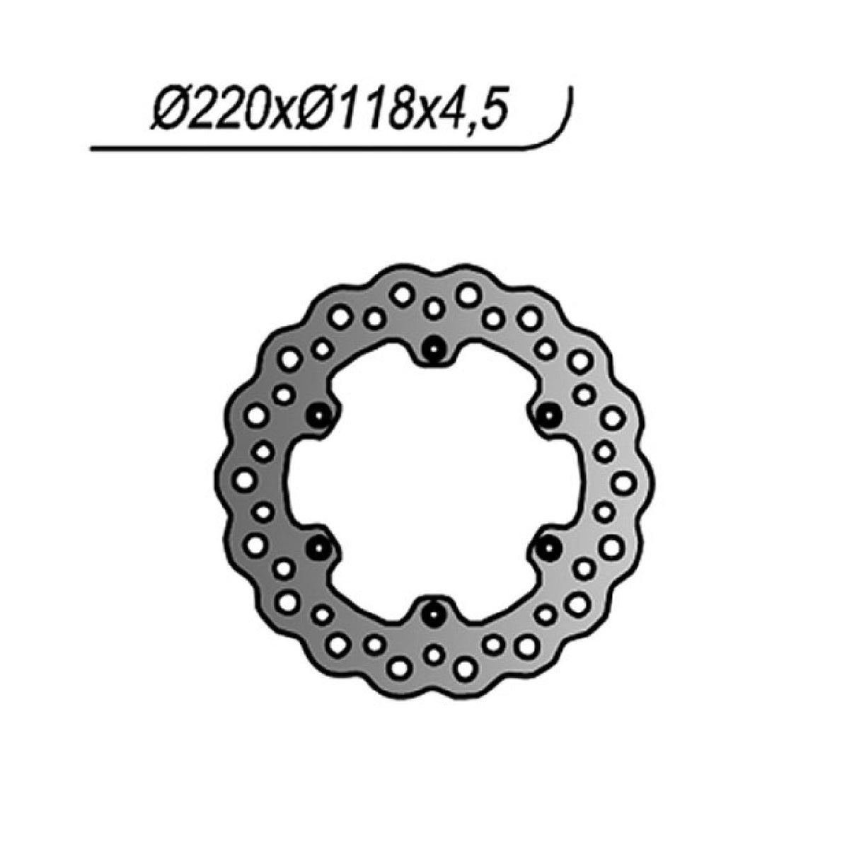 NG 676X Disco Freno SUZUKI DR SM 125 CC 09/13