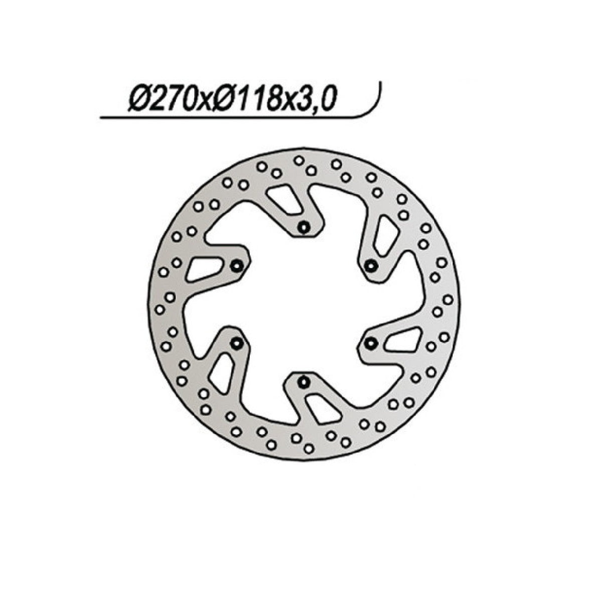 NG 719 Disco Freno SUZUKI DR SM 125 CC 09/13