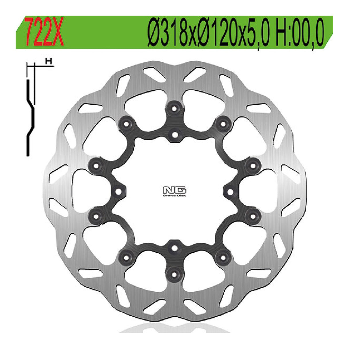 NG 722X Bremsscheibe BETAMOTOR RR SM (KTM-Motor) 250 CC 05/06