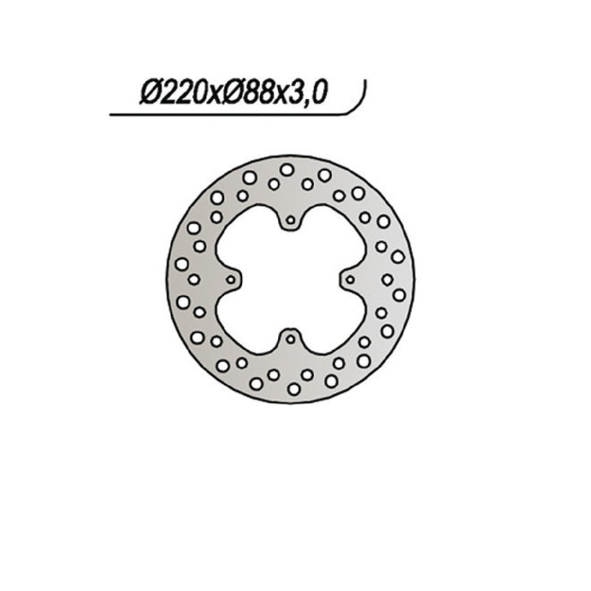 NG 748 Bremsscheibe HONDA CR RA 80 CC 96/02