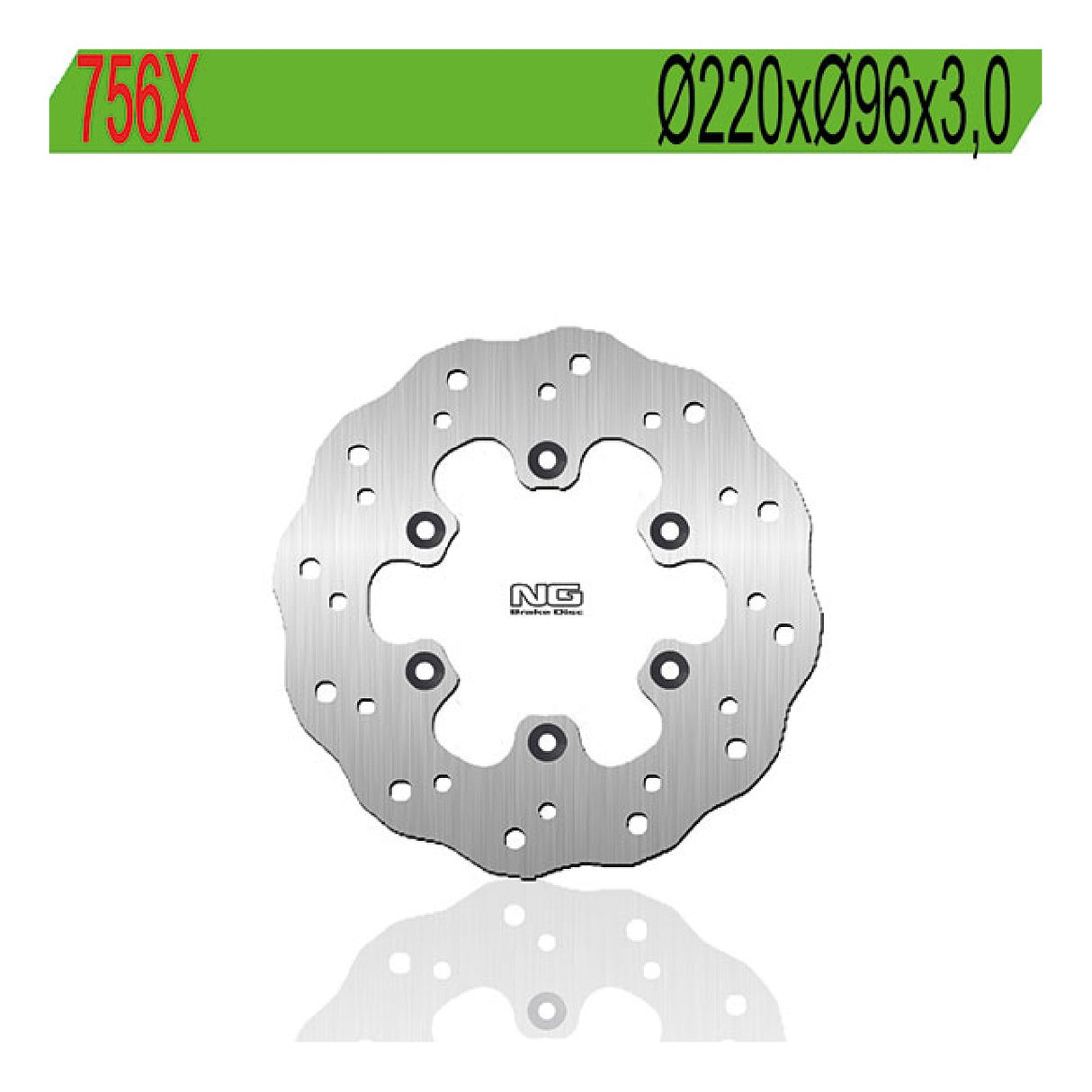 Disco de freno NG 756X KAWASAKI KX RA 80 CC 84/00