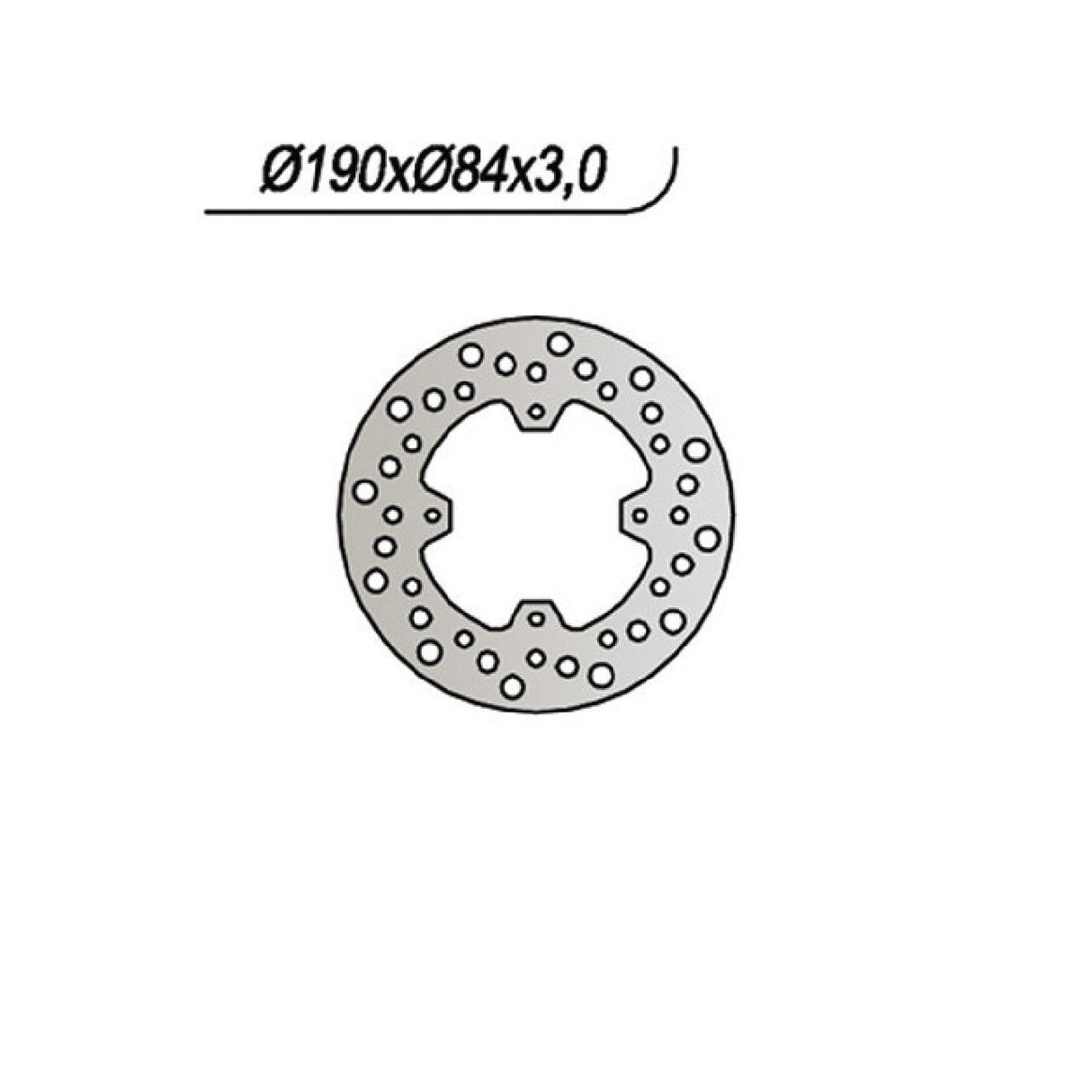 NG 757 Disco Freno YAMAHA YZ 17/14 RB 80 CC 93/01