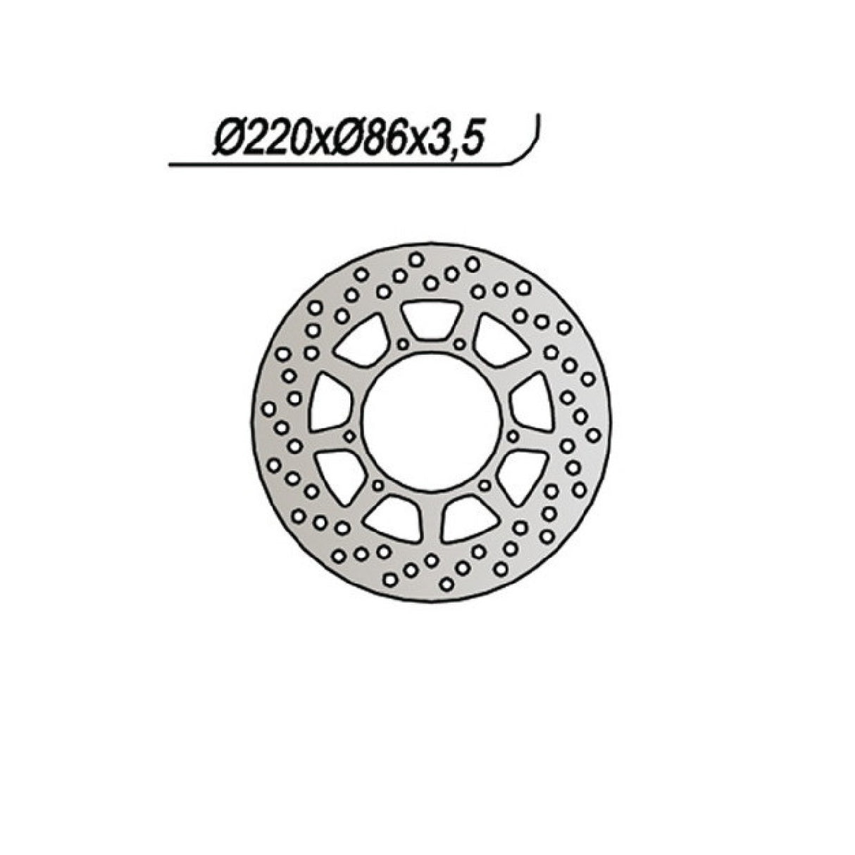 Disco de freno NG 785 YAMAHA TW / TW RS 125 CC 99/04