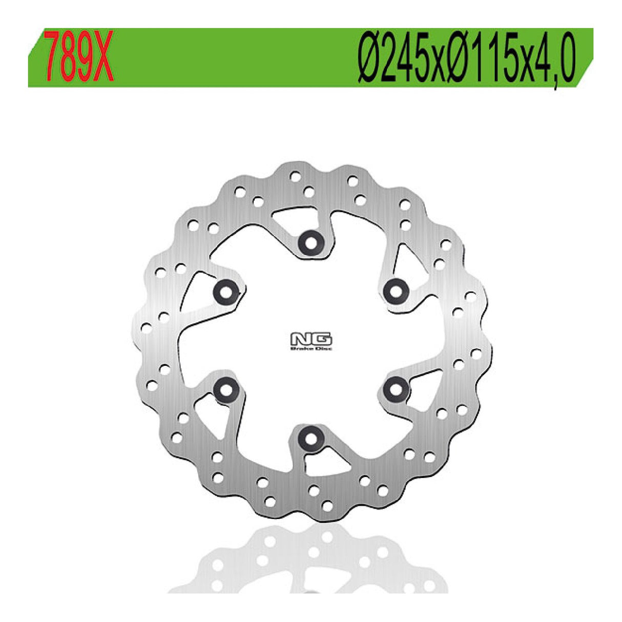 NG 789X Bremsscheibe Yamaha YZ 125 CC 02/18