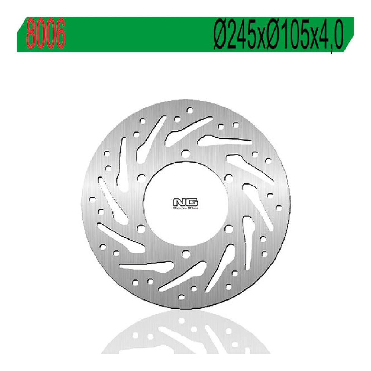 NG 8006 Bremsscheibe DERBI GP1 E2 / Niedrige Sitzbank E3 125 cm³ 07/09