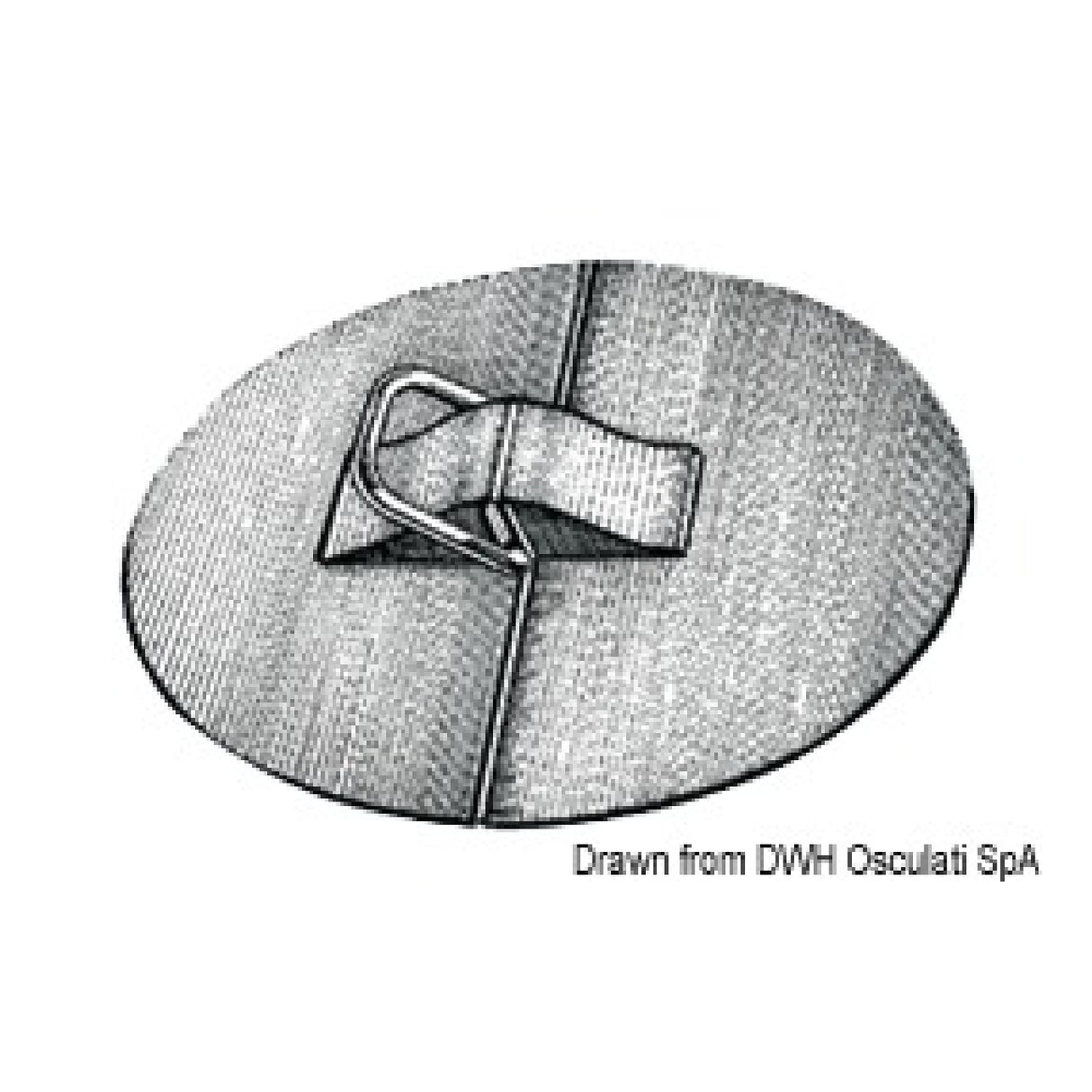 Osculati Stainless Steel D-Rings with EPDM Support 66.006.00