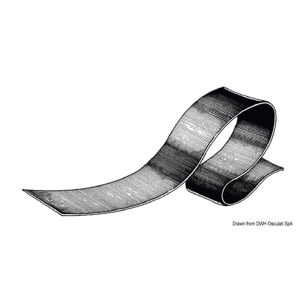 Osculati Kielschutz oder Seitenkante aus EPDM 66.016.01