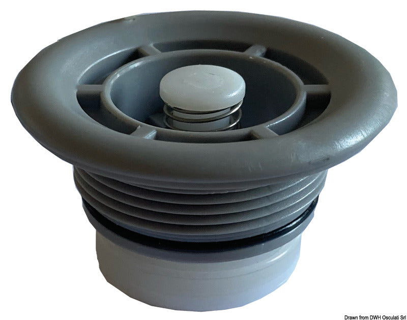 Scoprega Replaceable Core Inflation Valve Grey