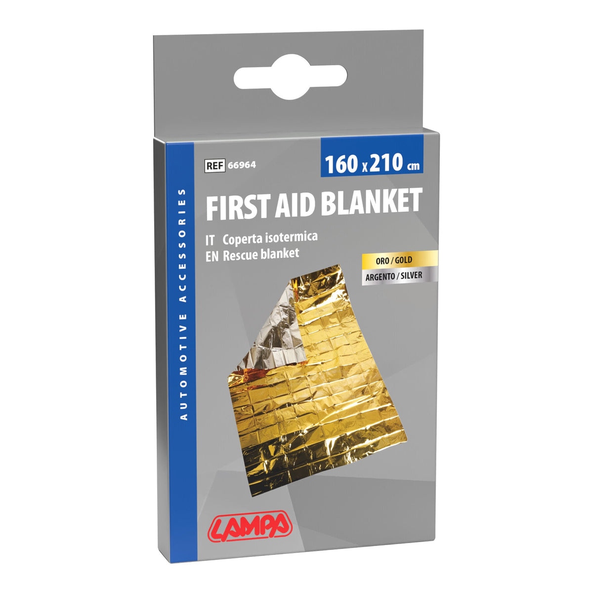 Lampa Coperta isotermica oro/argento - 160x210 cm 66964