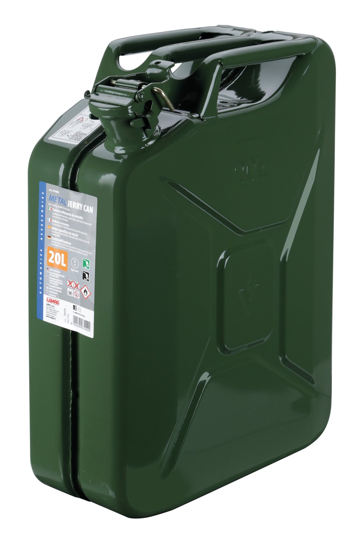 Tanica carburante tipo militare in metallo - 20 L