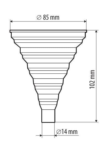 Lampa Mini imbuto pieghevole in silicone 67037