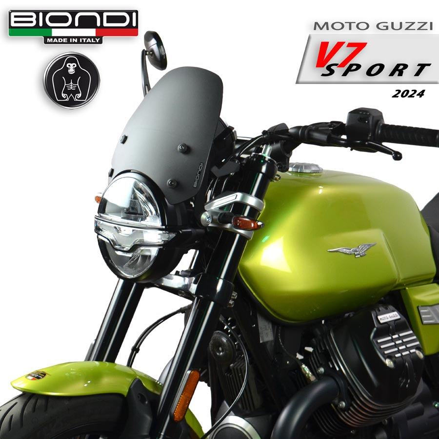 Biondi Cupolino Sport Nero Satinato Moto Guzzi V7 III/IV - V9 Bobber - V7 Sport