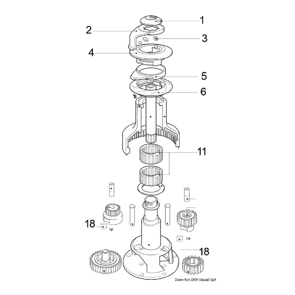 Lewmar selbstschneidender Ersatz-Abreißring