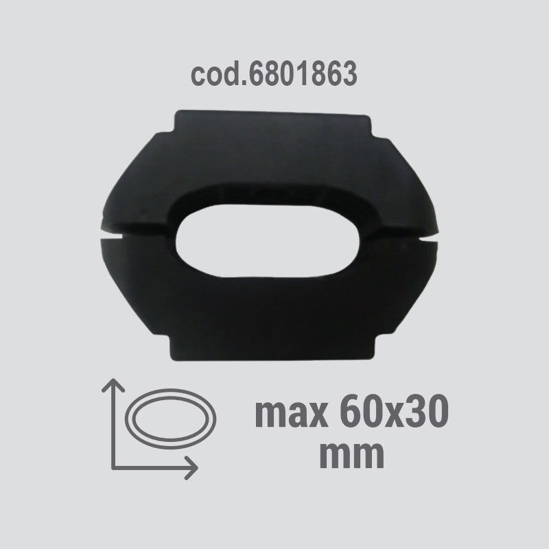 Fabbri Optionaler Adapter für Skiträger und Autodachträger - 6x3 cm 6801863