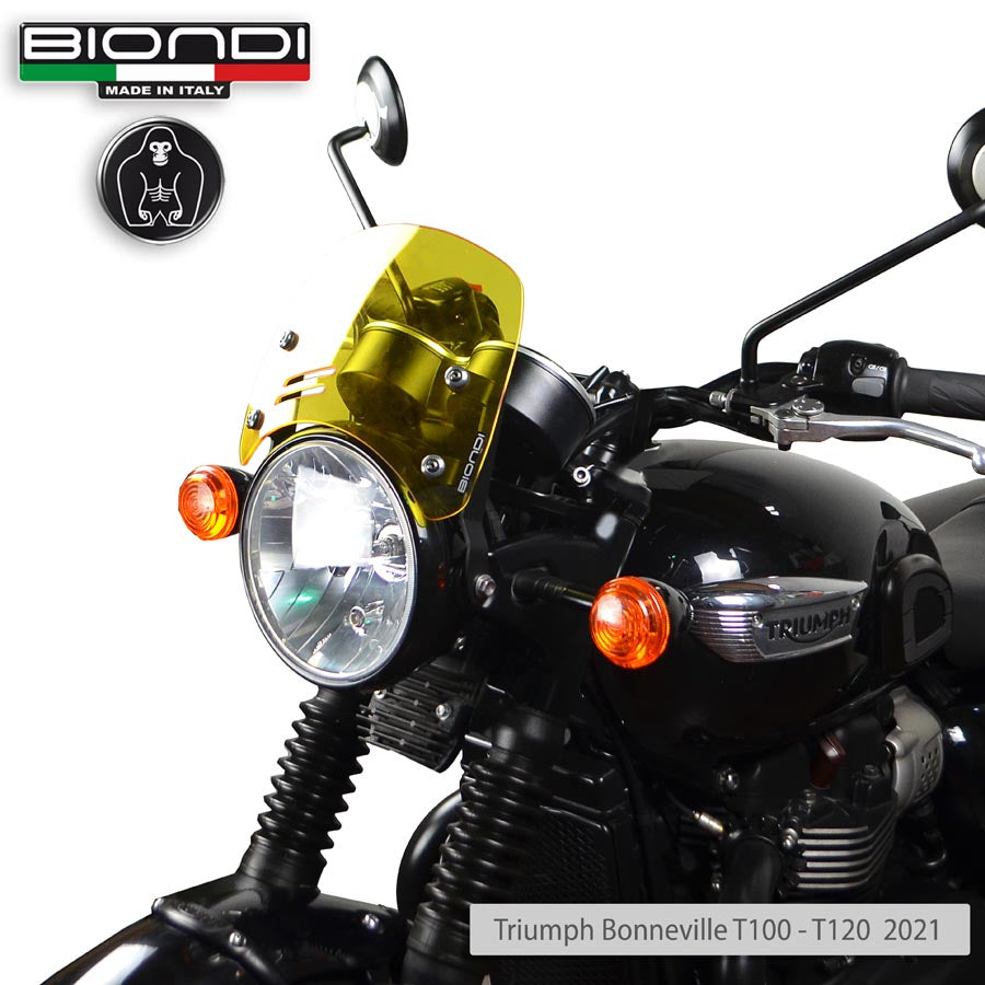 Biondi Cupolino Caffè Giallo Triumph Bonneville T100 T120 2021+ - MPN 8010472