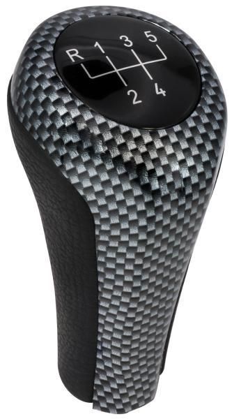 Cora 5-Gang-Schaltknauf für BMW 3er/X5 in Carbon-Optik