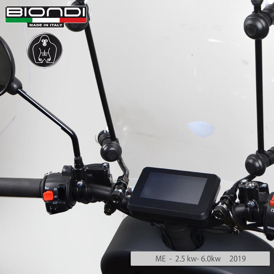Biondi Parabrezza Mod. Z Trasparente + Kit Attacchi Askoll eS K1 / eS K2 2017