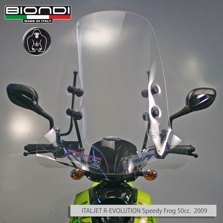 Biondi Parabrezza Pro Trasparente + Attacchi KYMCO VP 50 cc. 2011