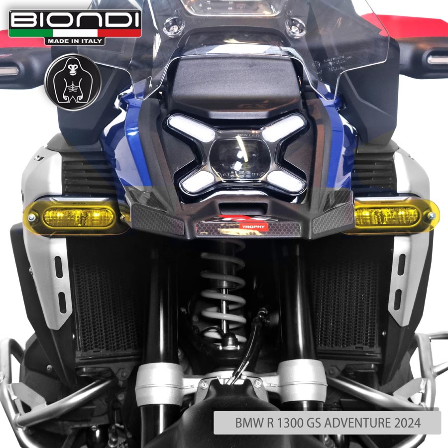 Biondi Lenti Protezione Fari Antinebbia Giallo Fluo BMW R 1300 GS Adventure 2024 - 8010508