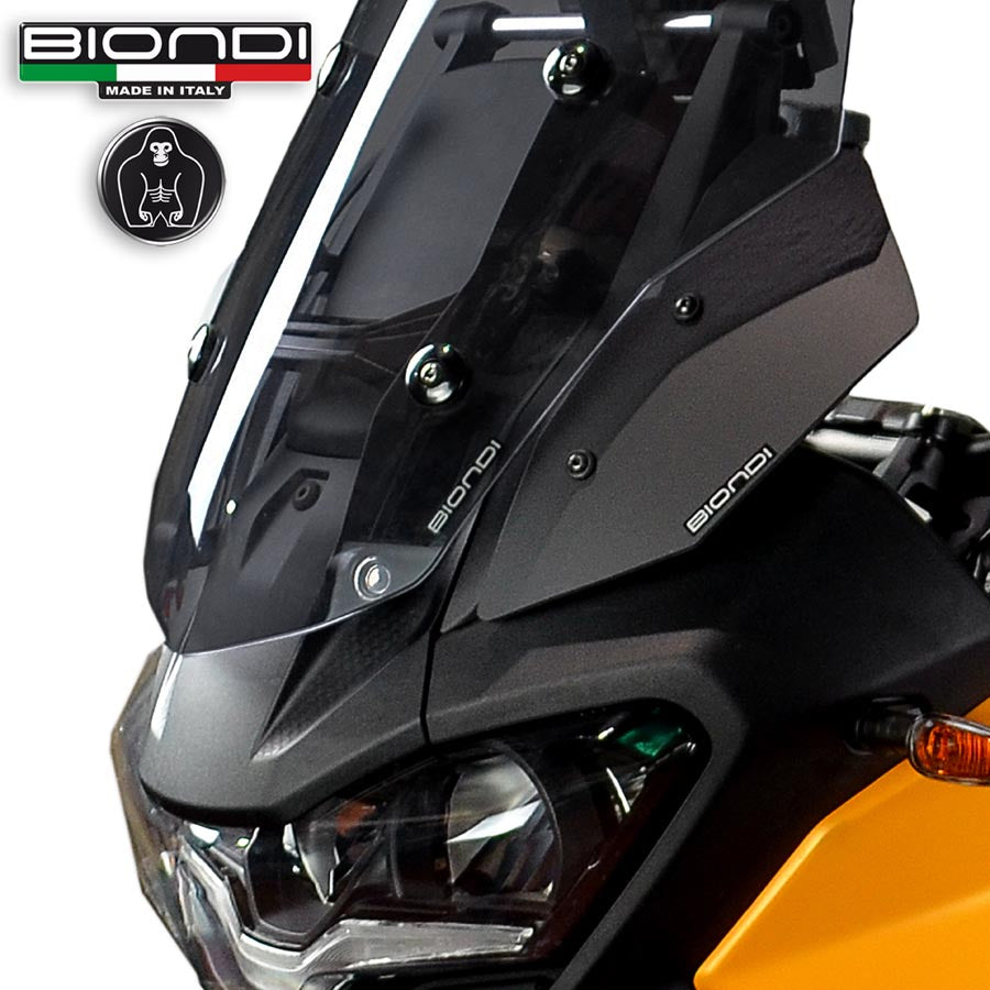 Biondi Deflettori Aria Nero Satinato Moto Guzzi V100 Stelvio e PFF 2024