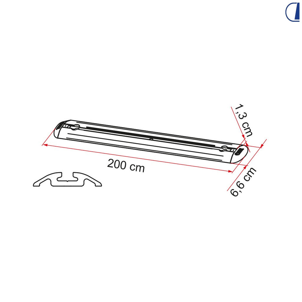 Fiamma Garage-Bars Premium barre multifunzionali per garage camper 200 cm