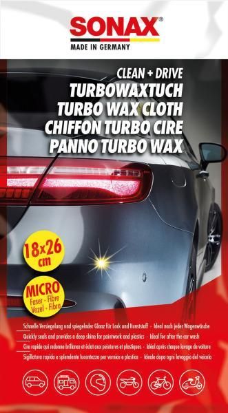 Paño de limpieza y conducción Sonax Turbo Wax