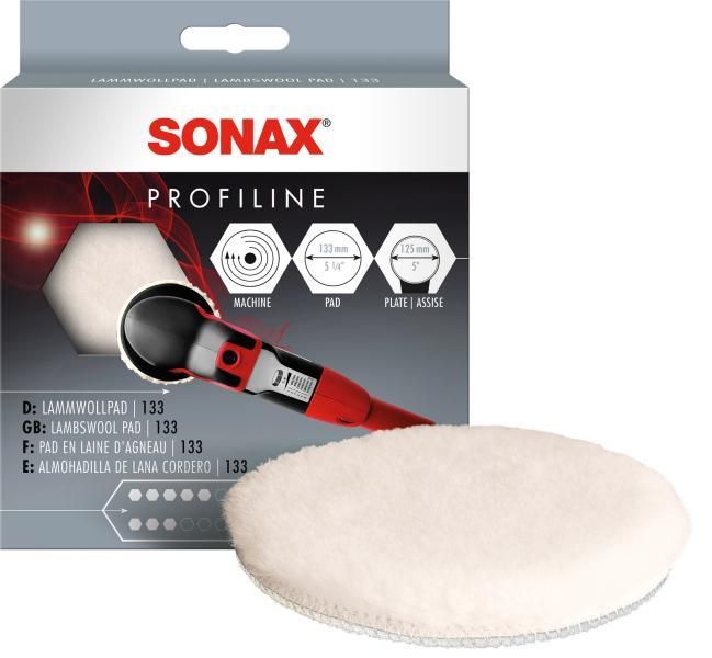 Disco de lana de cordero Sonax para pulidora 133 mm