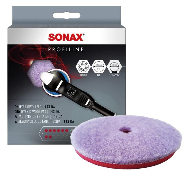 Sonax - Disco de lana híbrido (1 paquete, 143 mm)