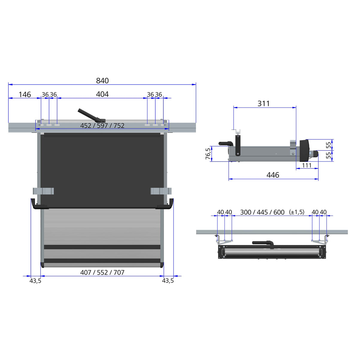 Thule Gradino elettrico G2 Slide-Out 12V per Fiat Ducato dal 2006