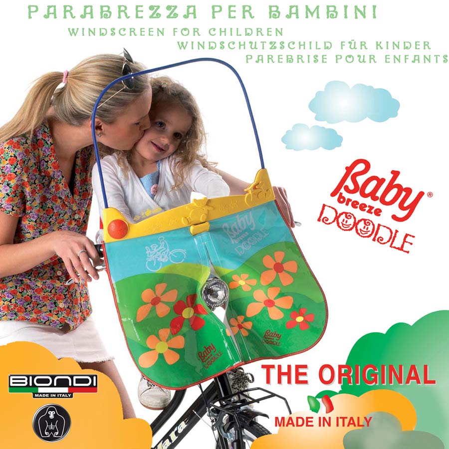 Biondi Baby Breeze Doodle Parabrezza per Bicicletta Bambini