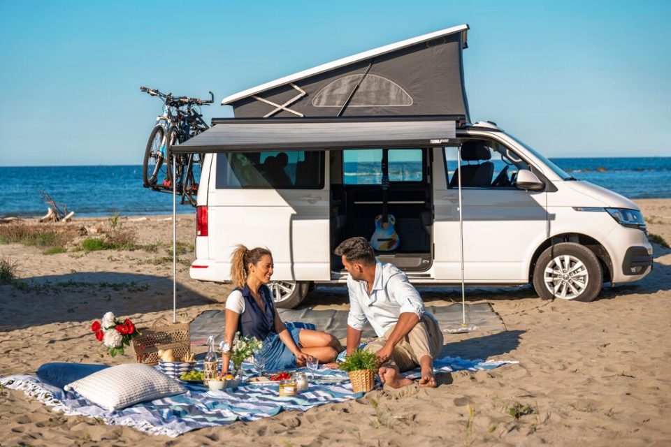 Toldo veranda Fiamma F45S 400 - Blanco polar Azul real 06280C01Q