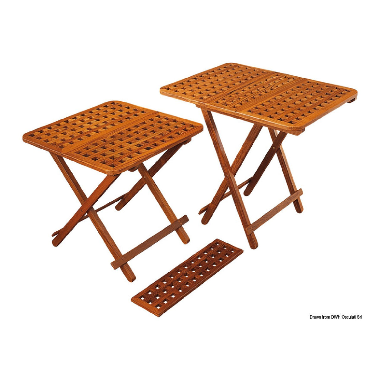 ARC Tavolo pieghevole in Teak e inserto per allargarlo
