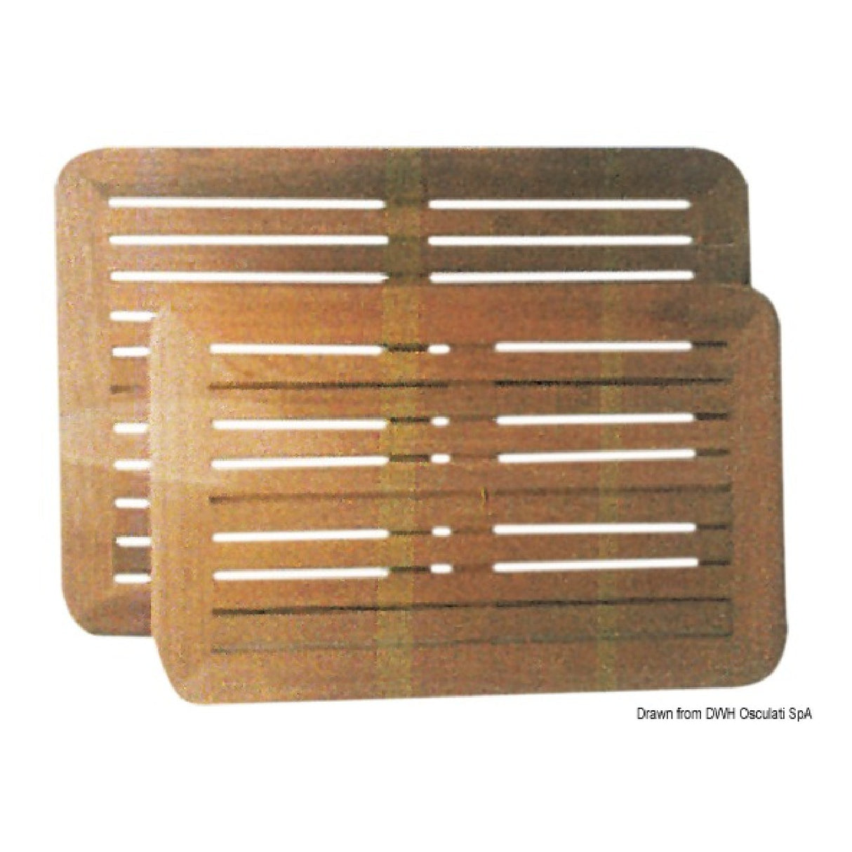 Tablero de mesa ARC en teca auténtica 45x70/55x80 cm