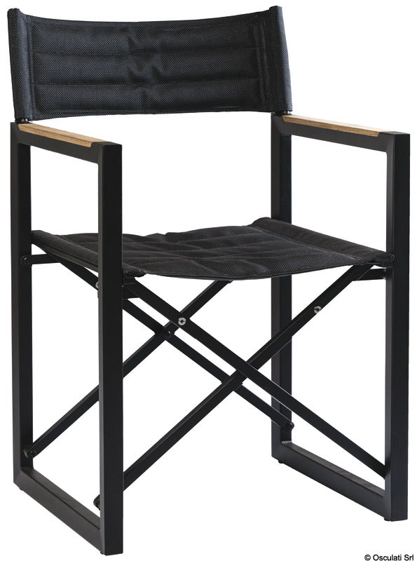 ARC Sedia pieghevole alluminio teak ARC The Square antracite