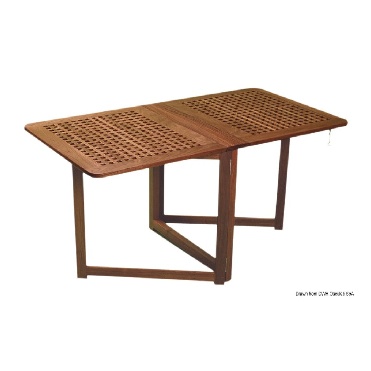 Mesa plegable ARC con patas de compás