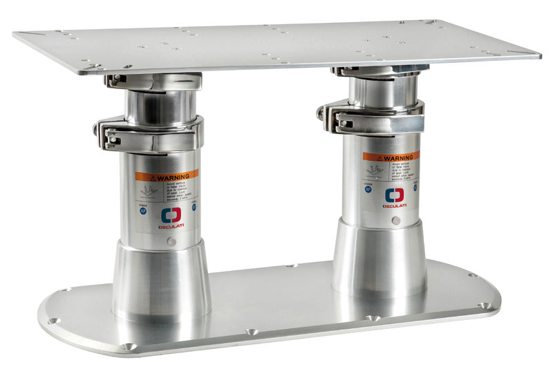 Osculati Gamba tavolo barca doppia GIANT TWINS base 615 x 300 mm 48.721.08