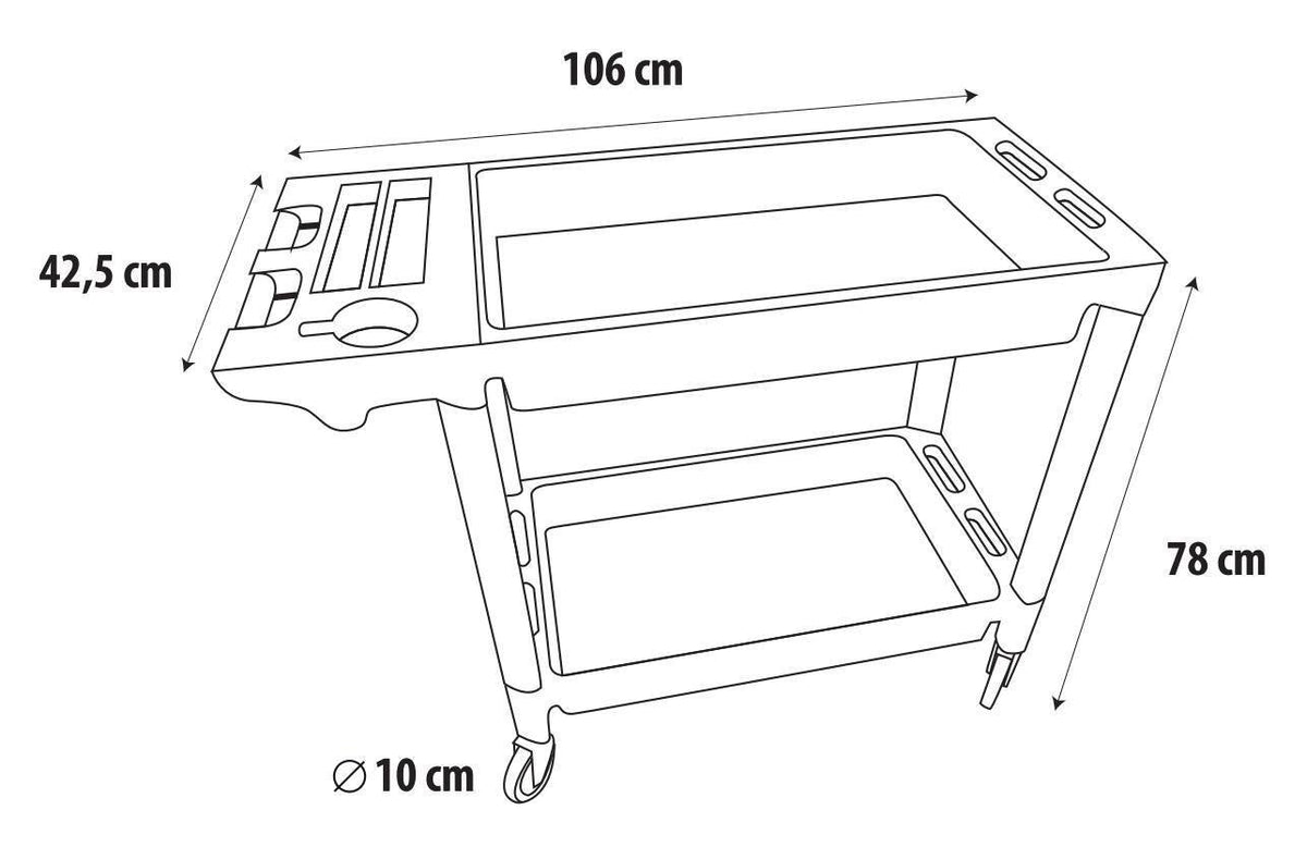 Lampa Tools Trolley, carrello portautensili tipo officina 71488