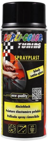 Dupli-Color Removable Paint SprayPlast Black Semi-Gloss 400 ml