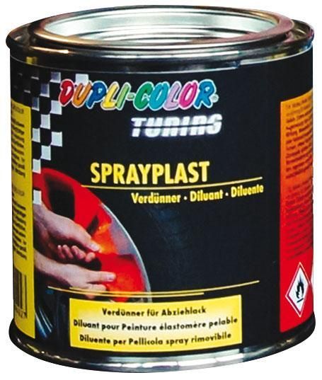 Diluyente Dupli-Color SprayPlast en lata de 375 ml
