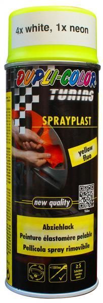 Dupli-Color Sprühfarbe, ablösbar, fluoreszierend gelb matt, 400 ml