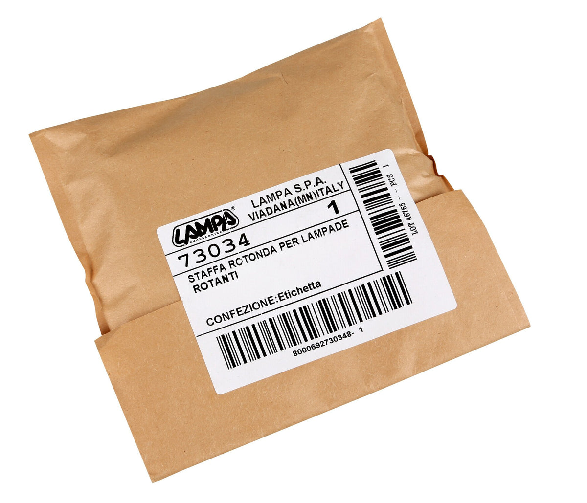 Lampa Staffa rotonda per lampade rotanti - 145 mm 73034