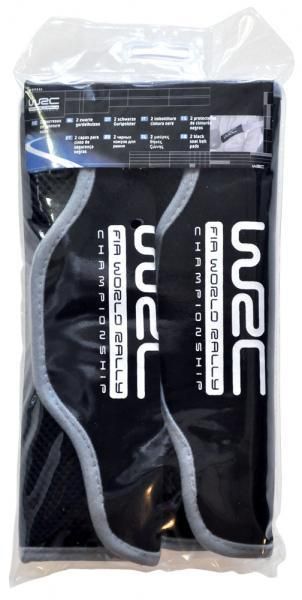 WRC Paar schwarz/graue Sicherheitsgurtpolster